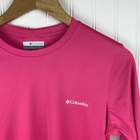 Columbia Rapid Creek Logo Pink Long Sleeve Shirt - Picture 4 of 7